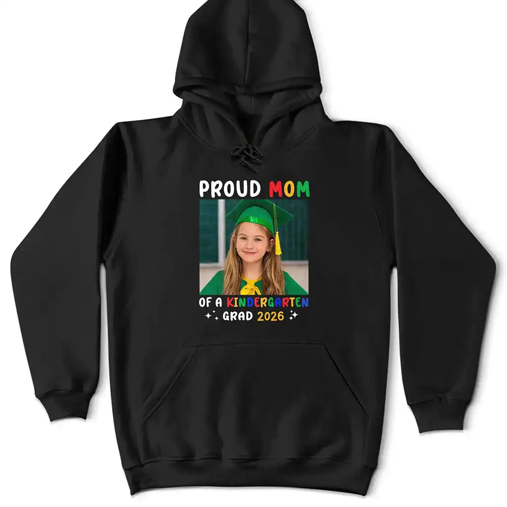 Graduation,Grandpa - Grandkids,Gift For Kids,Gift For Grandkids,Grandma - Grandkids,Dad - Children,Mom - Children - Custom Photo Family Matching Pre-K Kindergarten Graduation - Personalized T Shirt