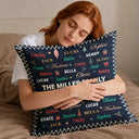 Sentimental, Christmas, Family, Custom Text - Family Name Christmas - Personalized Pillow