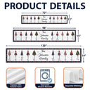 Sentimental,America 250th,Christmas,Family,Icon - Family Stars & Stripes Christmas Trees - Personalized Table Runner