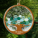 Gift For Couples,Gift For Husband,Gift For Wife,Parents,Gift For Mother,Gift For Father,Gift For Grandpa,Gift For Grandma,Gift For Grandparents,Christmas,Happy - Family Tree - Personalized 3-Layered Acrylic Shaker Ornament