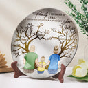 Family,Gift For Mother,Gift For Father - Family Where Life Begins And Love Never End - Personalized Ceramic Plate
