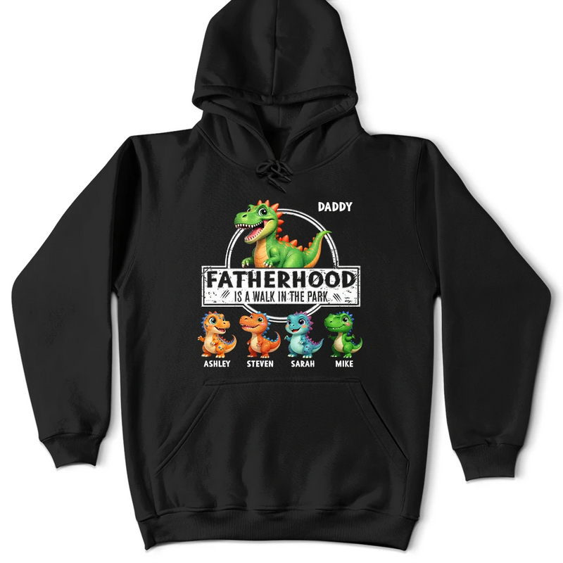 Gift For Father,Humorous,Icon - Fatherhood Is A Walk In The Park - Personalized T Shirt
