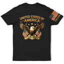 America 250th,Independence Day,Family,Proud,Custom Text - Faux Embroidery Effect America 250th Anniversary - Personalized T Shirt