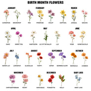 Gift For Daughter, Gift For Women, Happy, Gift For Grandkids - Faux Pressed Birth Flower My Daughter Forever - Personalized Tumbler