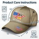 Independence Day,America 250th,Gift For Yourself,Gift For Men,Gift For Women,Happy - Faux Rhinestone America 250 Years - Personalized Classic Cap