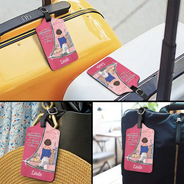Happy,Gift For Yourself,Gift For Women,Gift For Men,Travel - Fill Your Life With Adventures - Personalized Luggage Tag