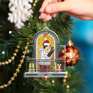 Gift For Couples, Gift For Women, Gift For Men, Christmas, Love, Happy - First Christmas As A Couple - Personalized Custom Shaped Acrylic Ornament