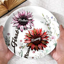 Gift For Grandma,Love - First Mom Now Grandma - Personalized Ceramic Plate