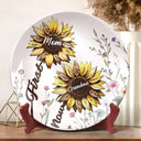Gift For Grandma,Love - First Mom Now Grandma - Personalized Ceramic Plate