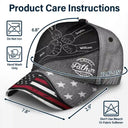 Gift For Husband,Gift For Father,Happy,Gift For Grandpa,Gift For Men - Fist Bump Best Dad Ever Papa Flag - Personalized Classic Cap 
