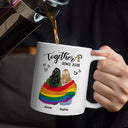 Gift For Couples, Gift For Husband, Gift For Wife, Gift For Boyfriend, Gift For Girlfriend, LGBT, Love - Flag Together Since - Personalized Mug