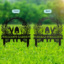 Gardening,Happy - Flower Vegetable Garden - Personalized Metal Garden Stake