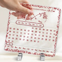 Gift For Bestie,Gift For Sisters,Gift For Mother,Mom - Daughters (Young),Christmas,Love - Forever Bound By Infinity - Personalized Acrylic Perpetual Desk Calendar