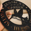 Happy,Gardening,Backyard,Gift For Women,Gift For Yourself,Gift For Men - Fresh Produce Garden - Personalized Cutout Metal Sign