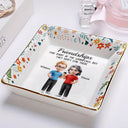 Gifts For Colleagues,Happy,Gift For Bestie - Friendships May Start At The Workplace Colleagues - Personalized Ring Dish