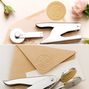 Reading,Gift For Yourself,Happy,Gift For Women - From The Library Of Bookworm Birth Flower - Personalized Embosser Stamp
