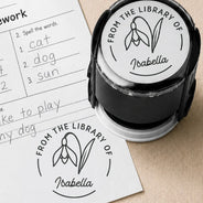 Back To School,Proud,Reading,Gift For Yourself,Icon - From The Library Of Stamp Book Lovers - Personalized Stamp