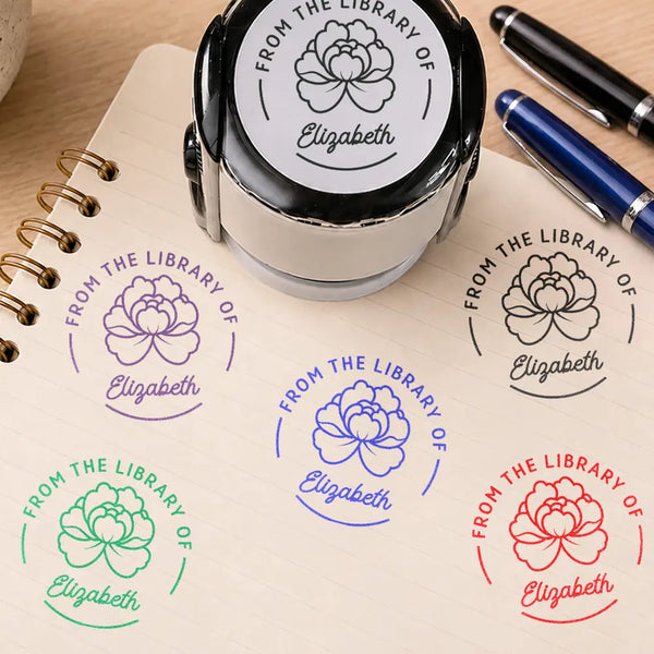 Back To School,Proud,Reading,Gift For Yourself,Icon - From The Library Of Stamp Book Lovers - Personalized Stamp