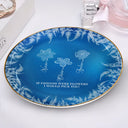 Gift For Bestie,Old Best friends,Love - Frost Birth Flower Grow An Old Friend - Personalized Round Ring Dish