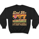Gift For Father - Fun Groovy Retro Fast Food Character Dad Tax Not Poison - Personalized T Shirt