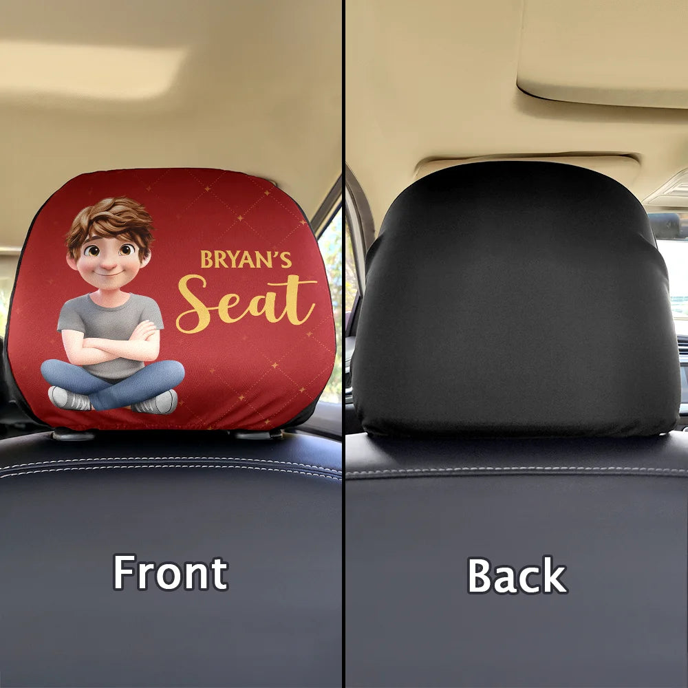 Gift For Yourself,Gift For Couples,Funny - Fun Private Seat Family Couple 3D Effect - Personalized Car Headrest Covers