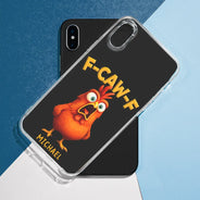 Funny, Gifts For Colleagues, Gift For Bestie - Funny Chicken F-Caw-F - Personalized Clear Phone Case