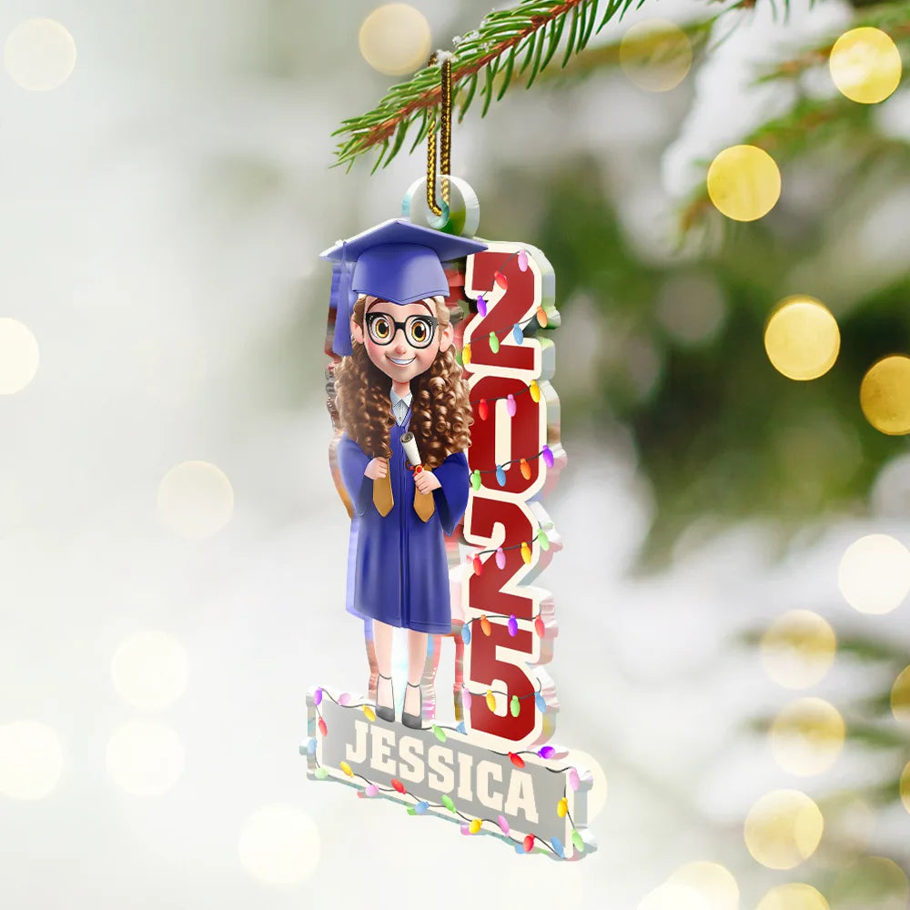 Funny,Graduation,Christmas,Gift For Yourself - Funny Graduation - Personalized Custom Shaped Acrylic Ornament