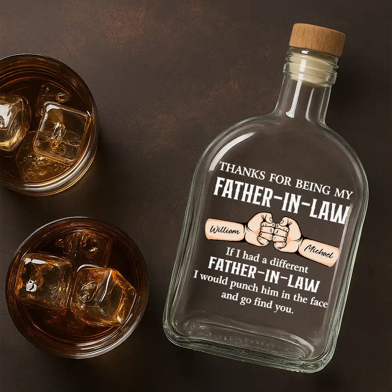 Funny, Gift For Brothers, Gift For Sibling, Gift For Husband, Gift For Wife - Funny If I Had A Different Brother - Personalized Whiskey Bottle