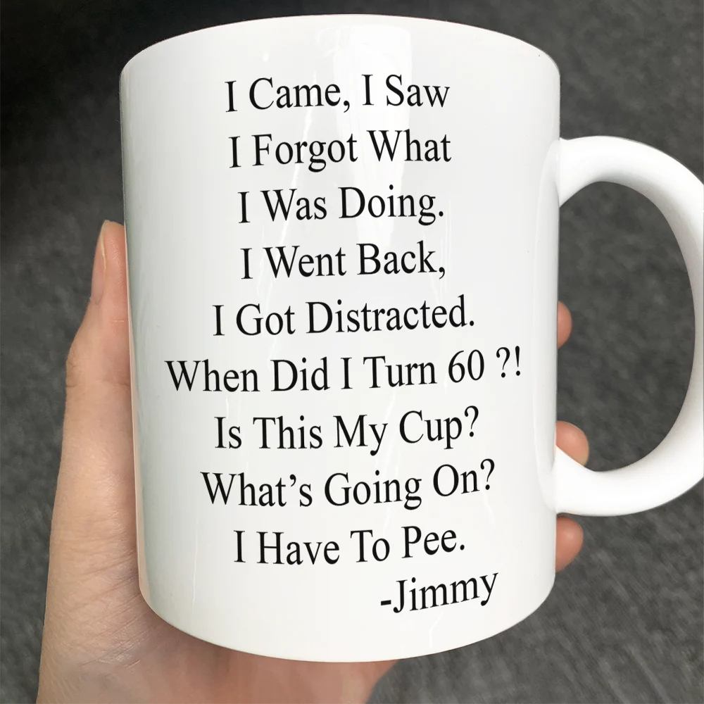 Funny Message When Did I Turn Old Age - Personalized Mug