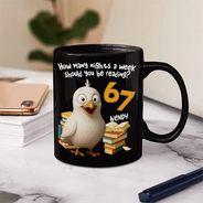 Gift For Kids, Gift For Yourself, Reading, Funny - Funny Pigeon How Many Nights A Week Should You Be Reading - Personalized Mug