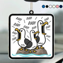 Gift For Grandpa,Gift For Father,Dad - Children,Grandpa - Grandkids,Mom - Children,Gift For Mother,Teacher,Non-Eng,Icon,Humorous - Funny Screaming Seagull - Personalized Acrylic Car Hanger
