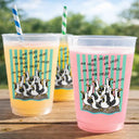 Teacher,Humorous,Back To School,Custom Text - Funny Screaming Seagull - Personalized Frosted Cups