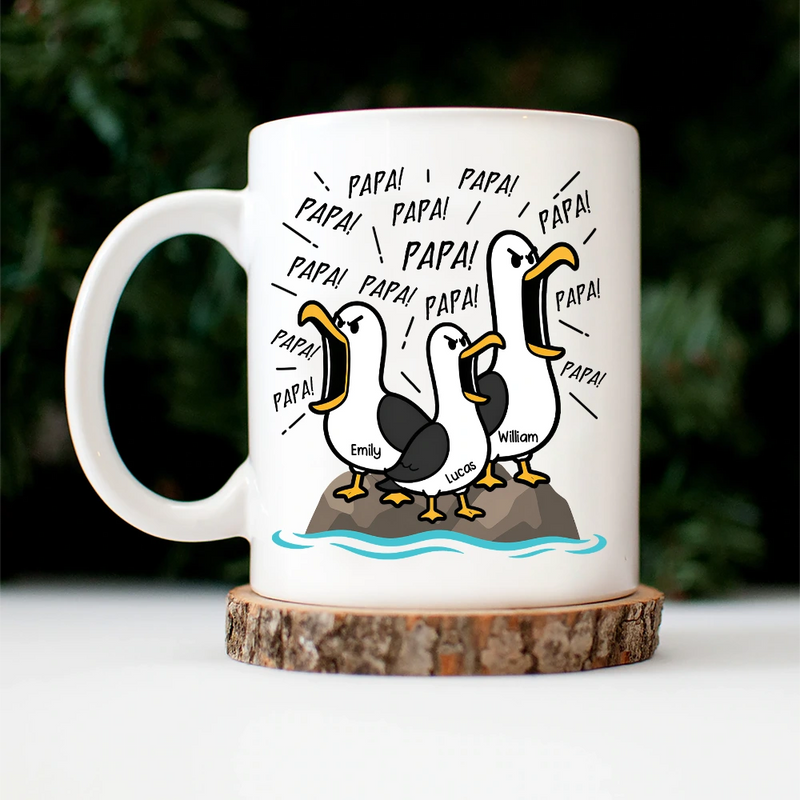 Gift For Husband,Gift For Wife,Gift For Mother,Gift For Father,Gift For Grandparents,Teacher,Funny - Funny Screaming Seagull - Personalized Mug