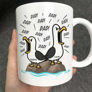 Gift For Husband,Gift For Wife,Gift For Mother,Gift For Father,Gift For Grandparents,Teacher,Funny - Funny Screaming Seagull - Personalized Mug