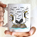 Gift For Husband,Gift For Wife,Gift For Mother,Gift For Father,Gift For Grandparents,Teacher,Funny - Funny Screaming Seagull - Personalized Mug