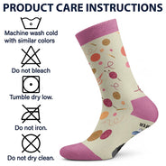 Crocheting,Cozy,Gift For Yourself,Gift For Women,Vector - Funny Shhh I'm Counting For Crochet Knitting Lovers - Personalized Socks