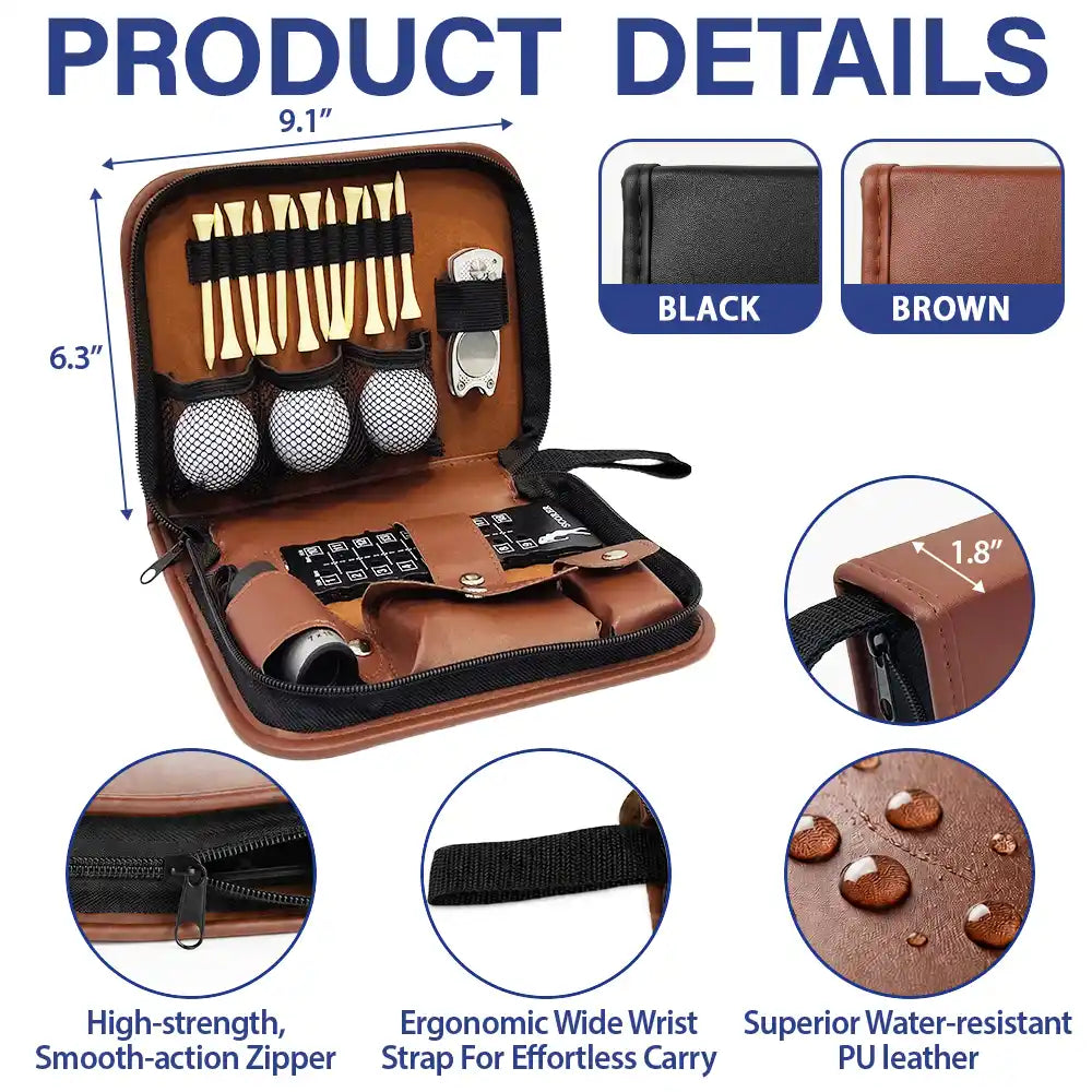 Gift For Men,Gift For Father,Gift For Grandpa,Golf,Sport Dad,Grandpa's Hobby,Dad's Hobby,Gift For Husband,Gift For Couples,Non-Eng,Icon,Adorable - Best Dad Grandpa By Par For Golf Lovers - Personalized Leather Golf Bag