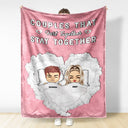 You Fart In Bed - Gift For Couples - Personalized Custom Fleece Blanket