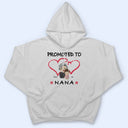 Promoted To Grandpa Grandma - Gift For Grandparents - Personalized Custom T Shirt