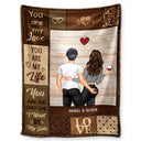 Couple Back Side You Are My Love You Are My Life - Gift For Couples - Personalized Fleece Blanket