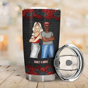 Congrats On Being My Bestie Black Rose - Gift For Bestie - Personalized Tumbler
