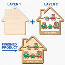 Gingerbread Cookies Pet Family - Christmas, Gift For Family - Personalized 2-Layered Wooden Ornament