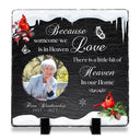 Custom Photo Someone We Love Is In Heaven - Memorial Gift - Personalized Rectangle Memorial Garden Stone