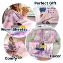Mother Daughter Hugs From Heaven - Memorial Gift - Personalized Fleece Blanket