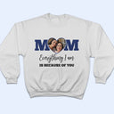 Custom Photo Mom I Love You To The Moon And Back - Gift For Mother - Personalized T Shirt