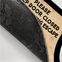 Custom Photo Cats Dogs Planning Escape - Gift For Pet Lovers - Personalized Doormat