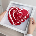 Mom's Grandma's Sweethearts - Gift For Mother, Grandmother - Personalized Flower Shadow Box