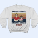 Grandpa Grandma & Grandkids Besties Since - Gift For Grandparents, Gift For Parents - Personalized T Shirt