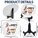 Father's Day Gifts, Custom Photo Daddy's Grilling Plate - Personalized Plate