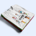 Custom Photo Best Daddy Ever Dancing Kids - Personalized T Shirt
